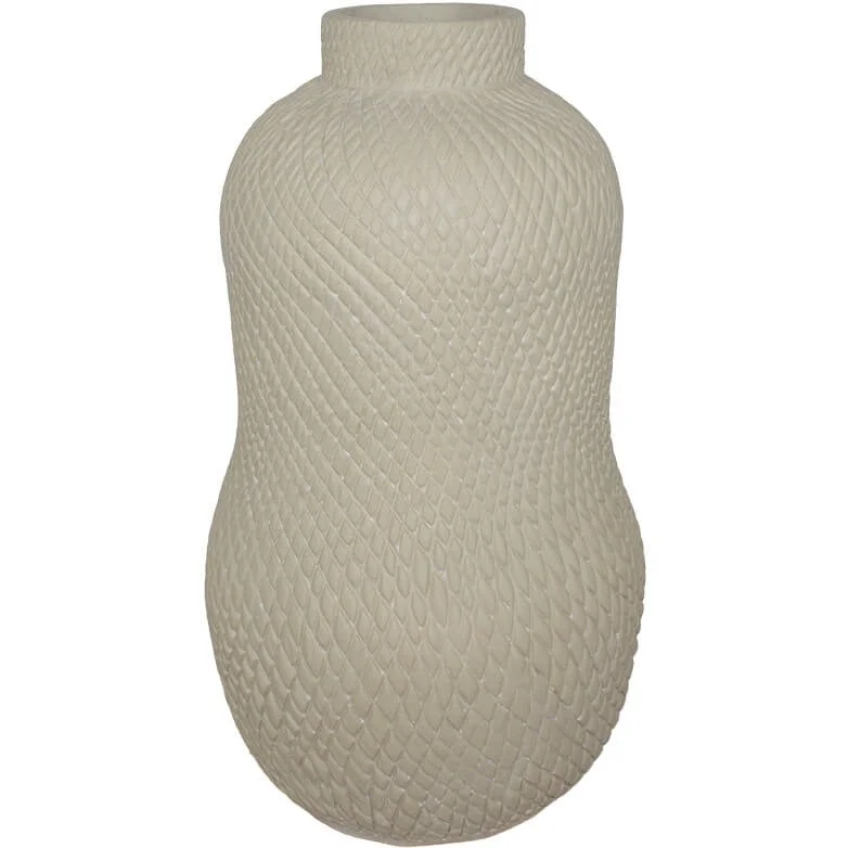 geometric crystal flower vase for floral centerpiece -Ivory Vase (51 cm)