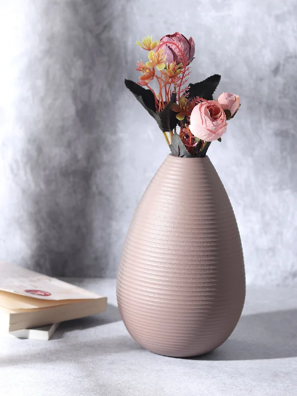 large handmade geometric flower jar for home -Klova Pink Vase