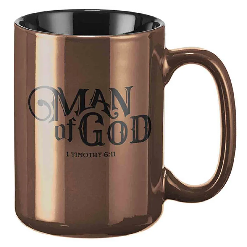 silicone coffee mug -Man Of God Ceramic Mug - 1 Timothy 6:11