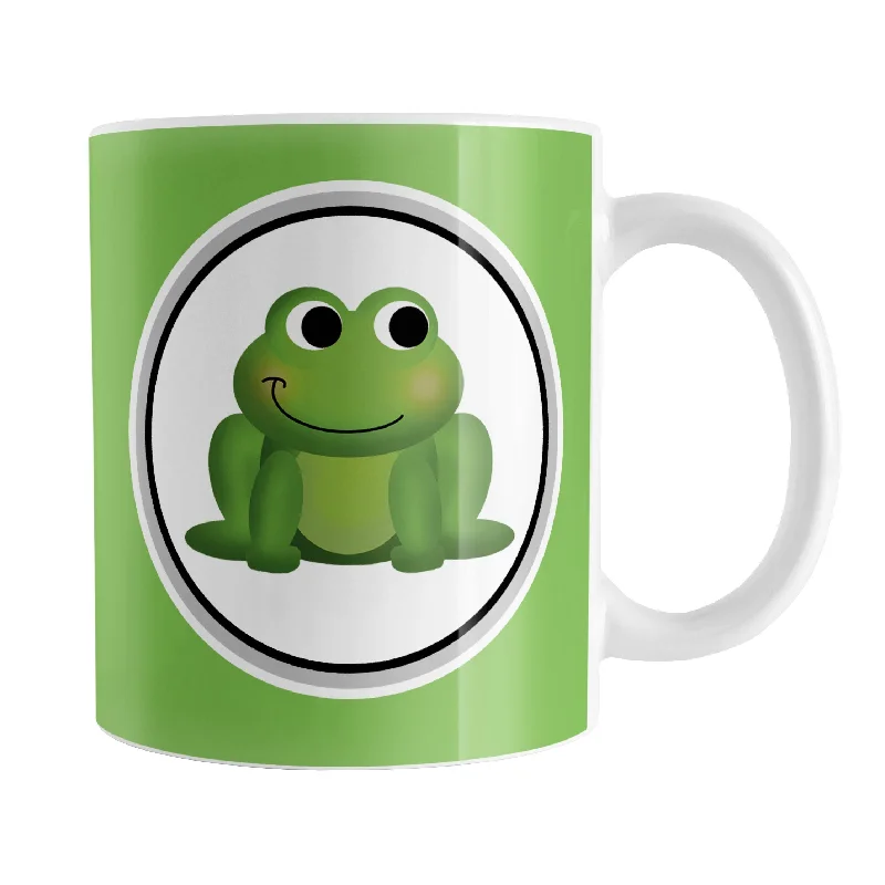 large coffee cup for tea -Adorable Green Frog Mug