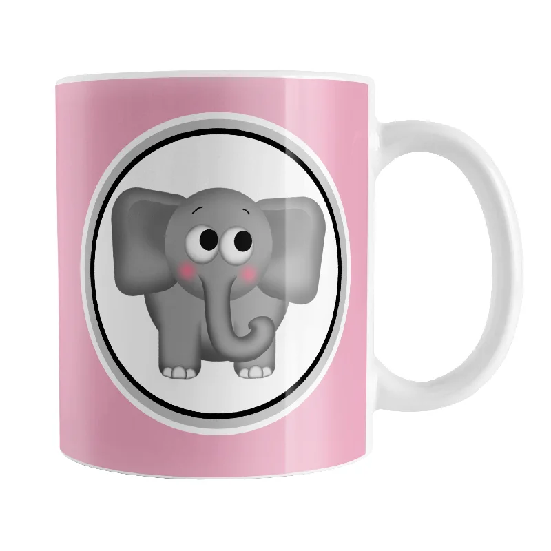 classic coffee mug -Adorable Pink Elephant Mug