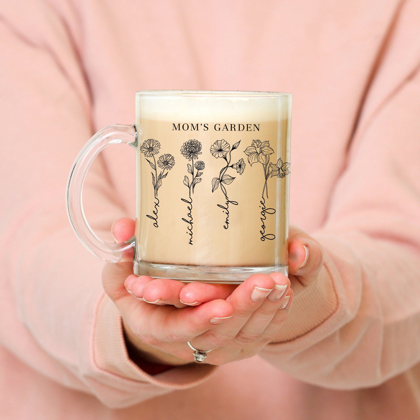 retro tea cup -Birth Flower Mug