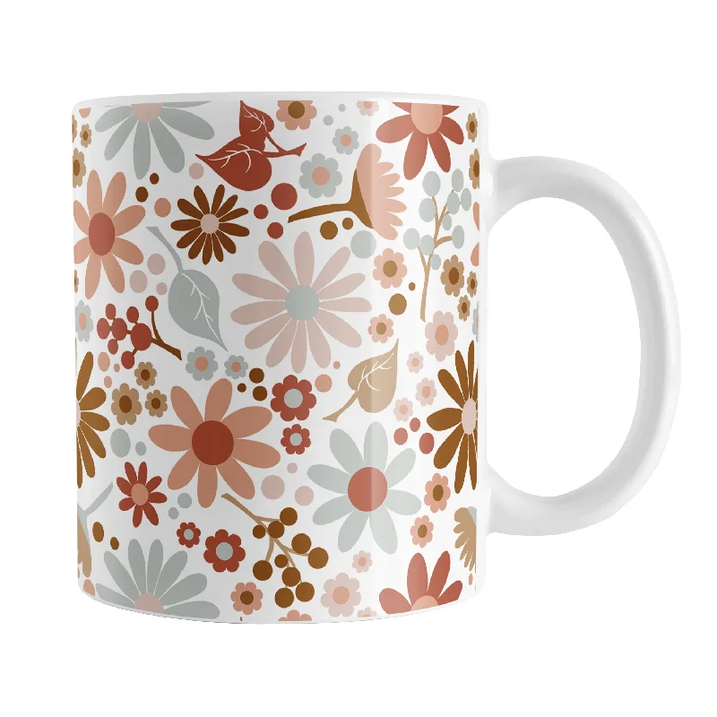 stackable coffee mugs -Boho Summer Flowers Mug