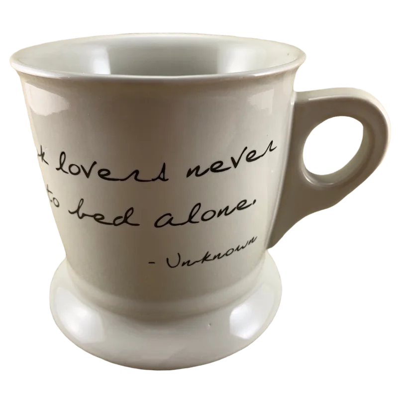 outdoor coffee mug -Book Lovers Never Go To Bed Alone Quote Mug Barnes & Noble