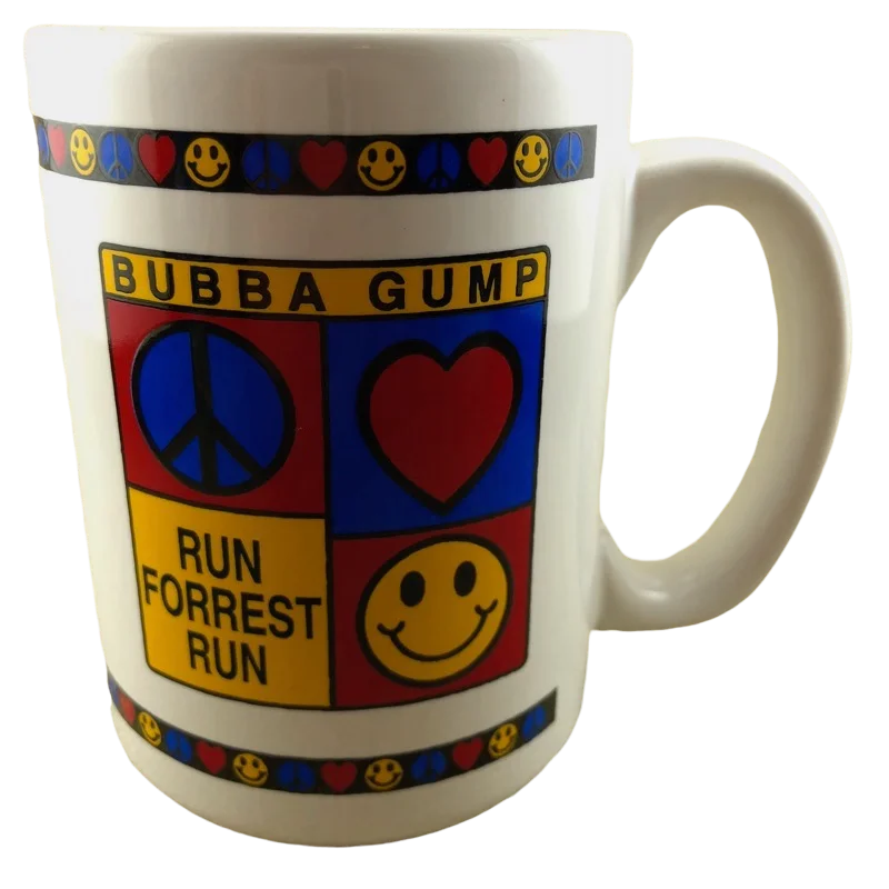 personalized mug with photo -Bubba Gump Run Forrest Run Mug