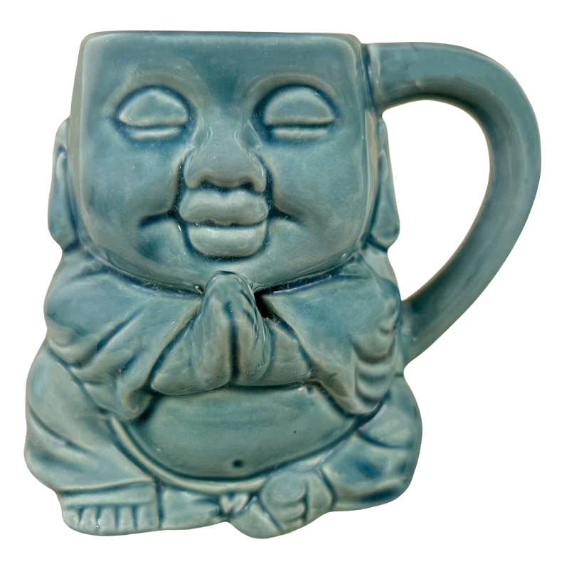 stackable coffee mugs -Buddha Praying 3D Figural Mug Meritage