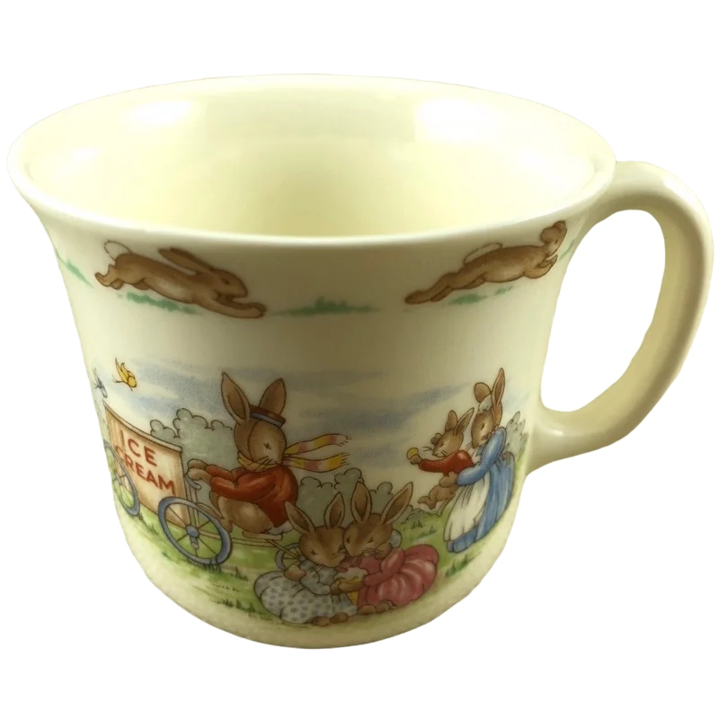 cute design coffee mug -Bunnykins Ice Cream Mug Royal Doulton