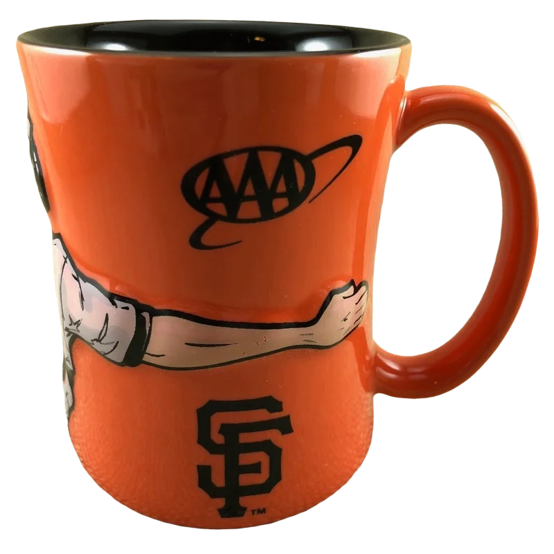 coffee mug with funny saying -Buster Posey Busterhugs AAA San Francisco Giants Embossed Mug