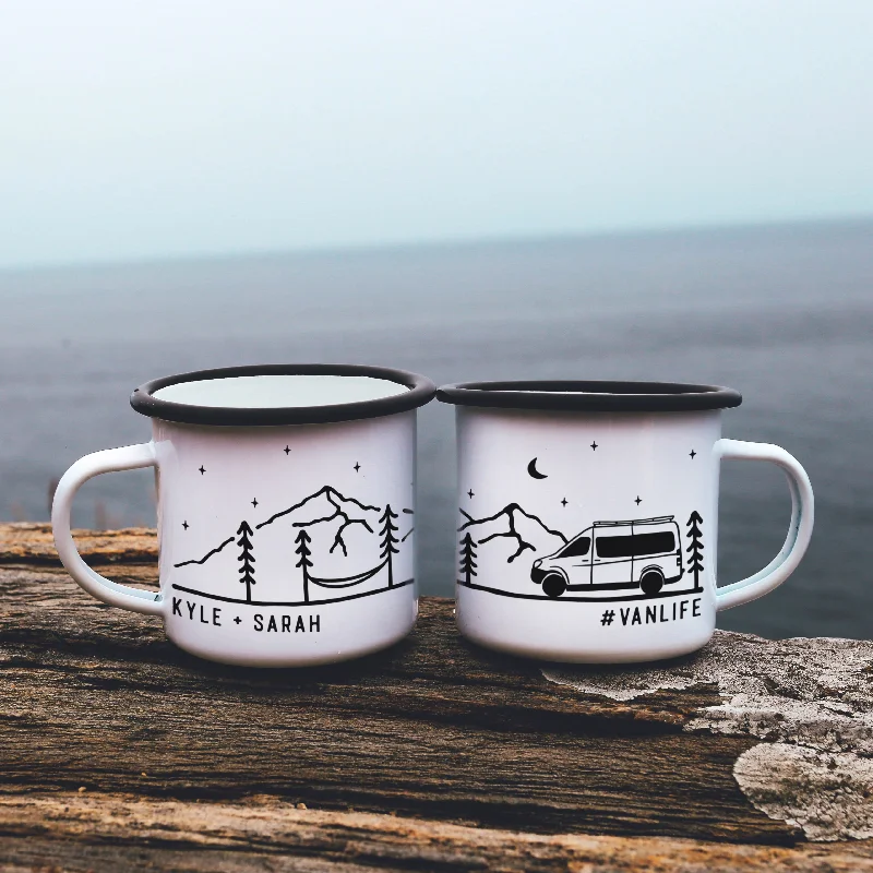 large insulated coffee mug -Campervan Personalized Vanlife Camp Mug