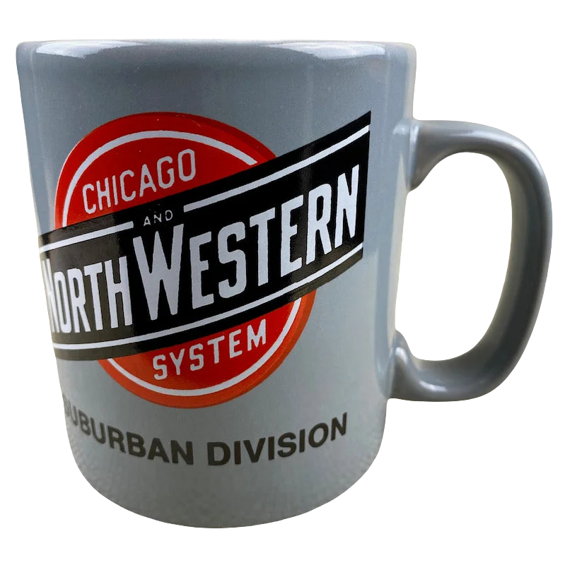 custom-made coffee mug -Chicago And North Western System Suburban Division Mug Kiln Craft