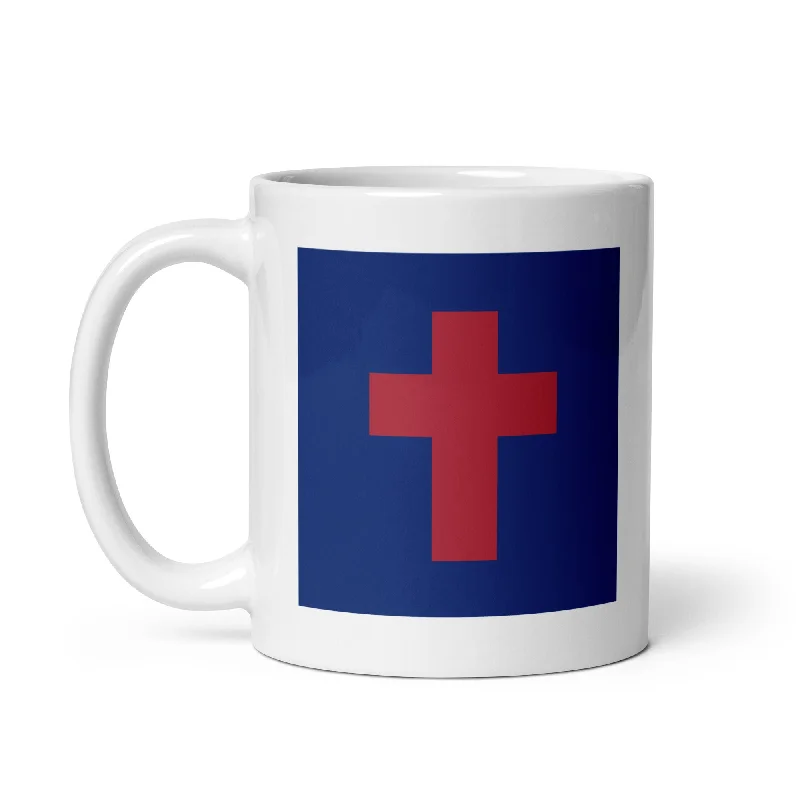 thermal coffee mug -Christian Flag Mug - 11 oz and 15 oz