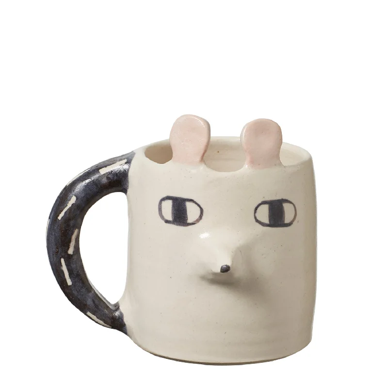 outdoor insulated mug -Cilla Chinchilla Shaped Mug - Donna Wilson x Cécile Dumetier