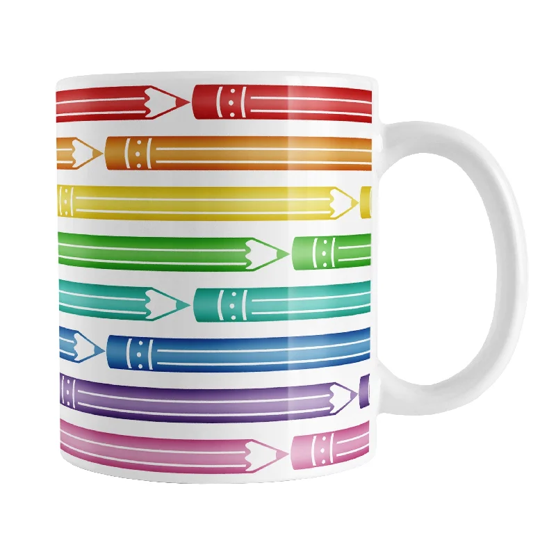 funny tea cup -Colored Pencils Pattern Mug