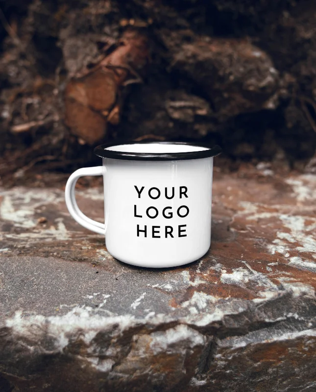 stackable coffee mugs -Custom Logo Camping Coffee Mug