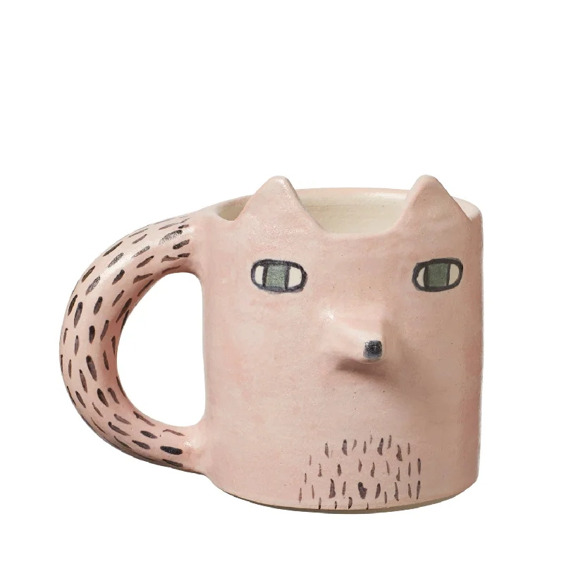 blue tea mug -Cyril Squirrel Fox Shaped Mug - Donna Wilson x Cécile Dumetier