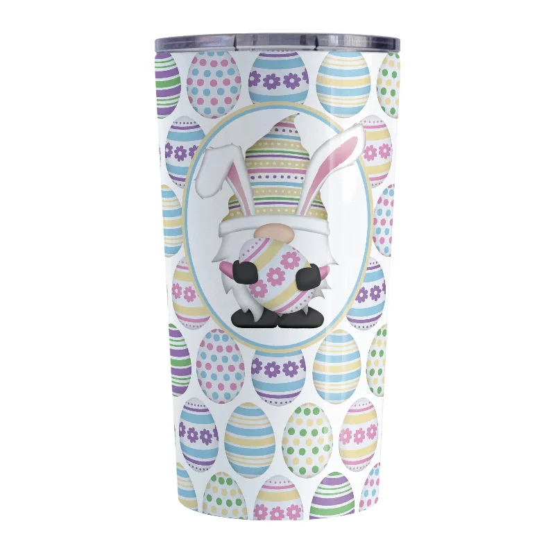 holiday themed coffee mug -Easter Gnome Eggs Tumbler Cup