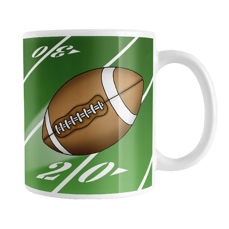 unique tea cup -Football Field Green Mug