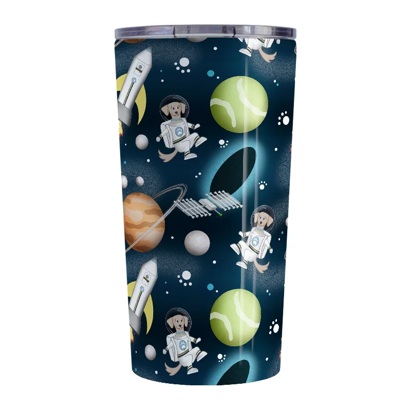 large insulated coffee mug -Galaxy Dog-stronaut Tumbler Cup