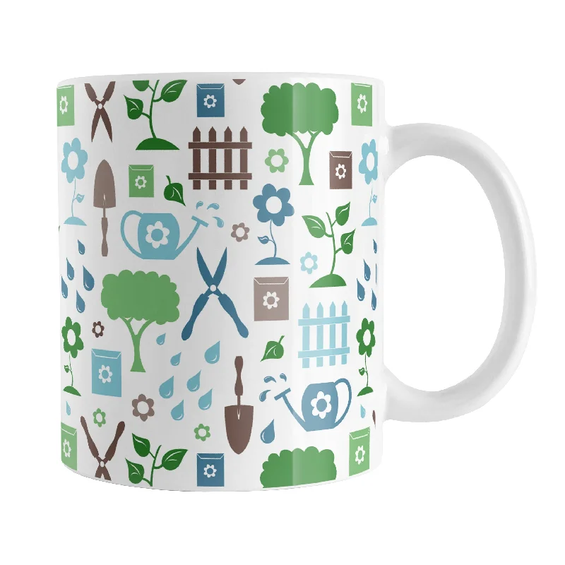 coffee mug for men -Gardening Pattern Mug