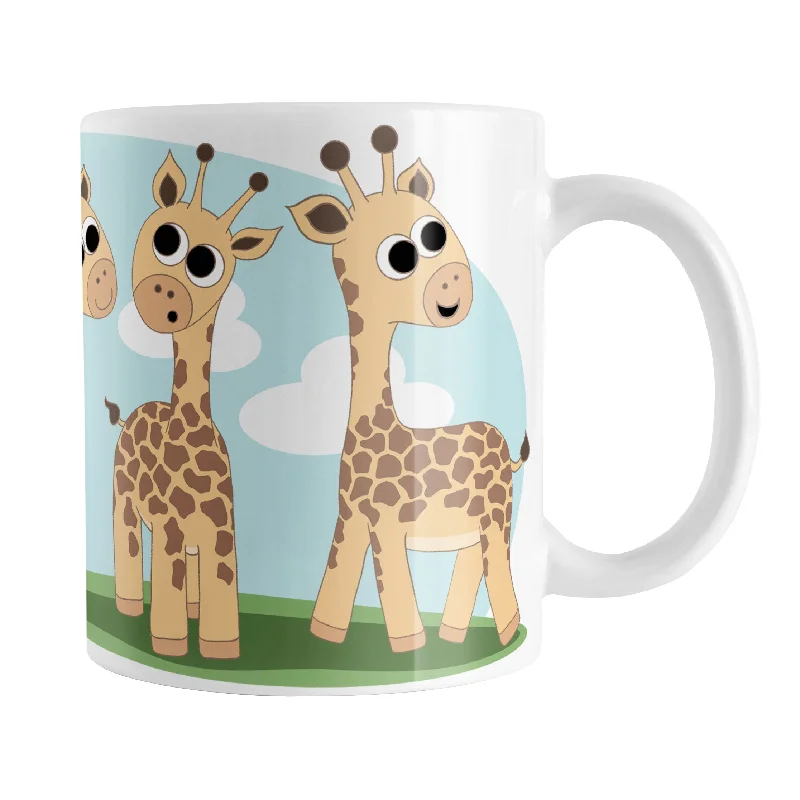 glass mug for tea -Gathering Giraffes Mug