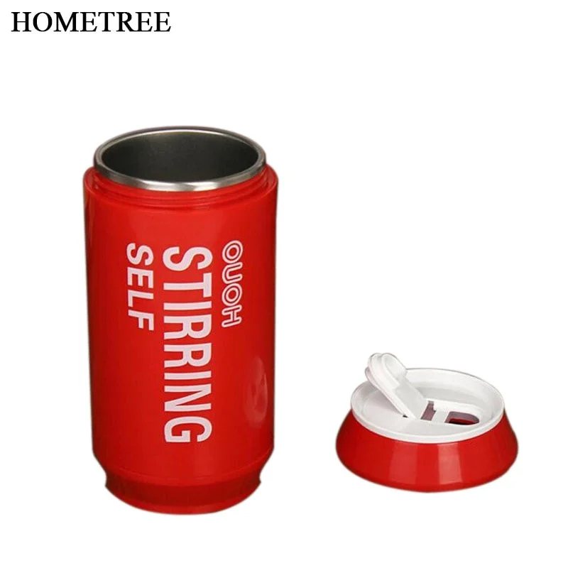 insulated coffee cup for outdoor -HOMETREE 250ml Self Stirring Mug Electric Coffee Cup Smart Cans Mugs Double Insulated Automatic Electric Coffee Cups Mixing H802