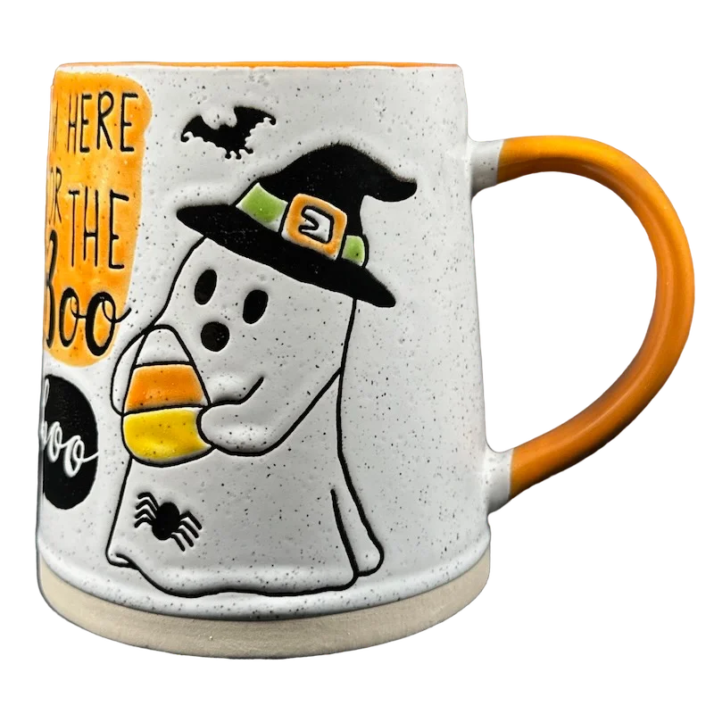 motivational coffee mug -I'm Here For The Boo Ghost Halloween Mug Spectrum Designz