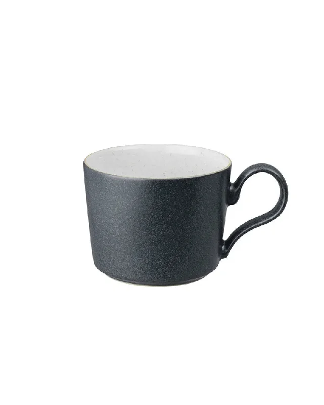 handmade tea mug -Impression Stoneware Tea & Coffee Cup | Black