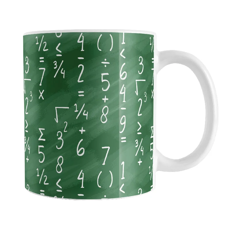 black travel coffee mug -Mathematics Pattern Math Mug