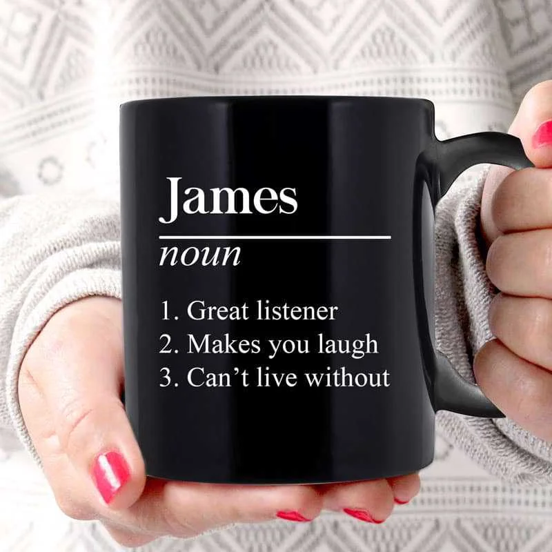 funny coffee mug -Name Definition Birthday Gift For Dad Mom Sibling Best Friend Personalized Mug