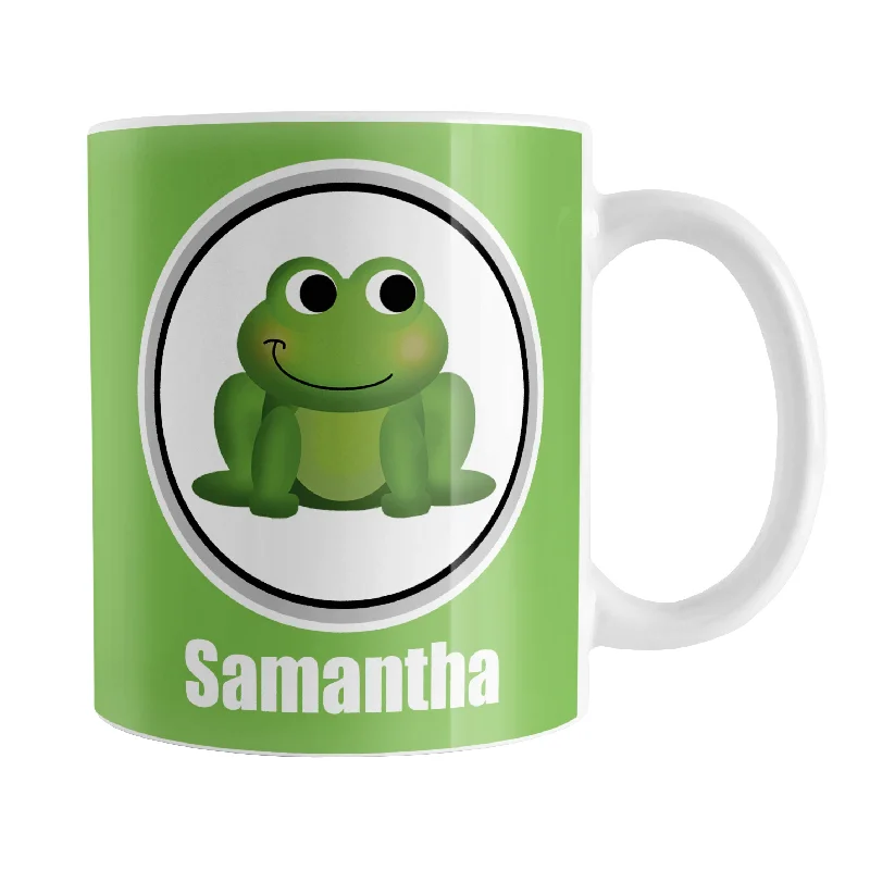 unique mug for gifts -Personalized Adorable Green Frog Mug