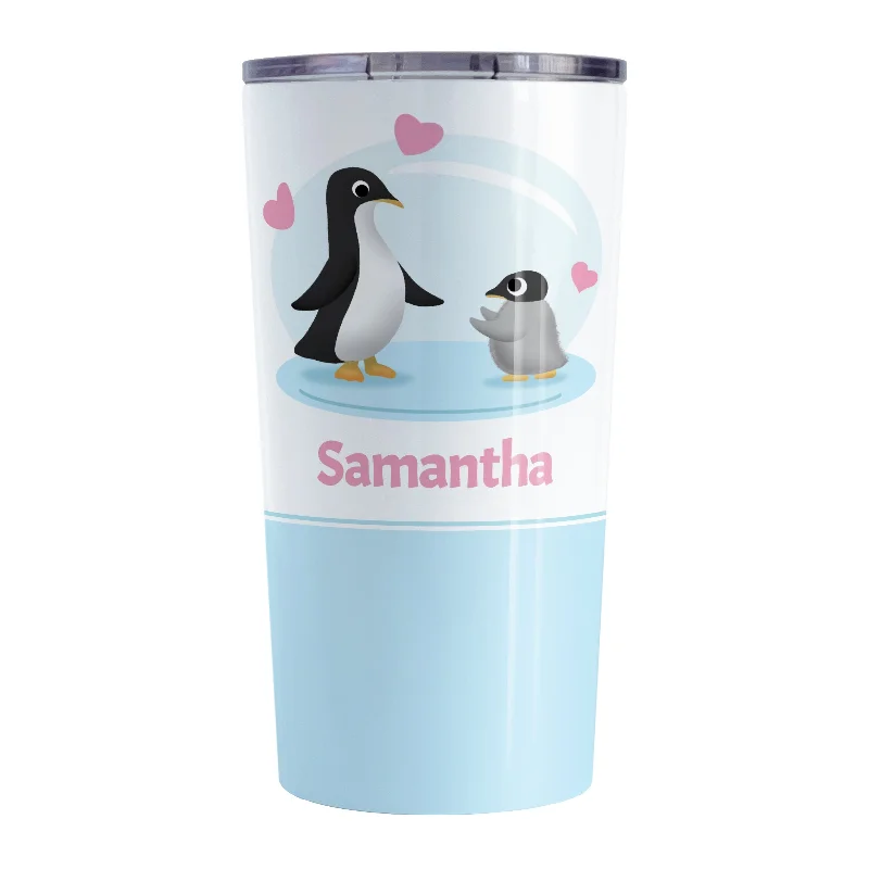 black coffee mug -Personalized My Little Penguin Tumbler Cup