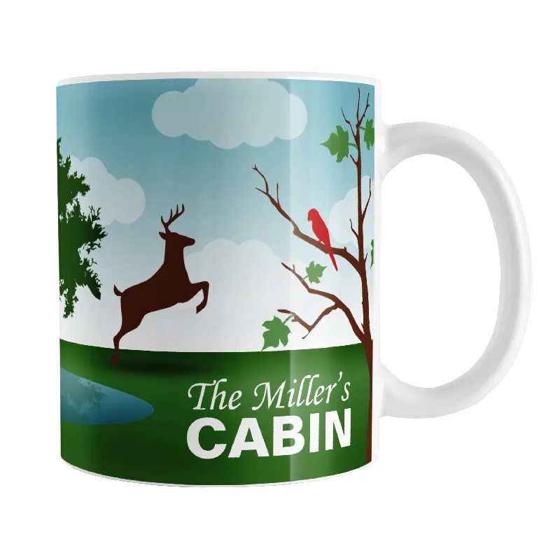 high quality coffee mug -Personalized Out in the Country Cabin Mug