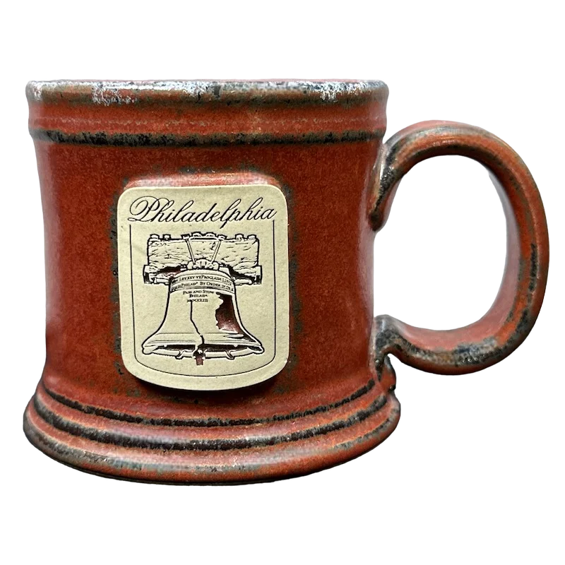 retro tea cup -Philadelphia Liberty Bell Mug Sunset Hill Stoneware