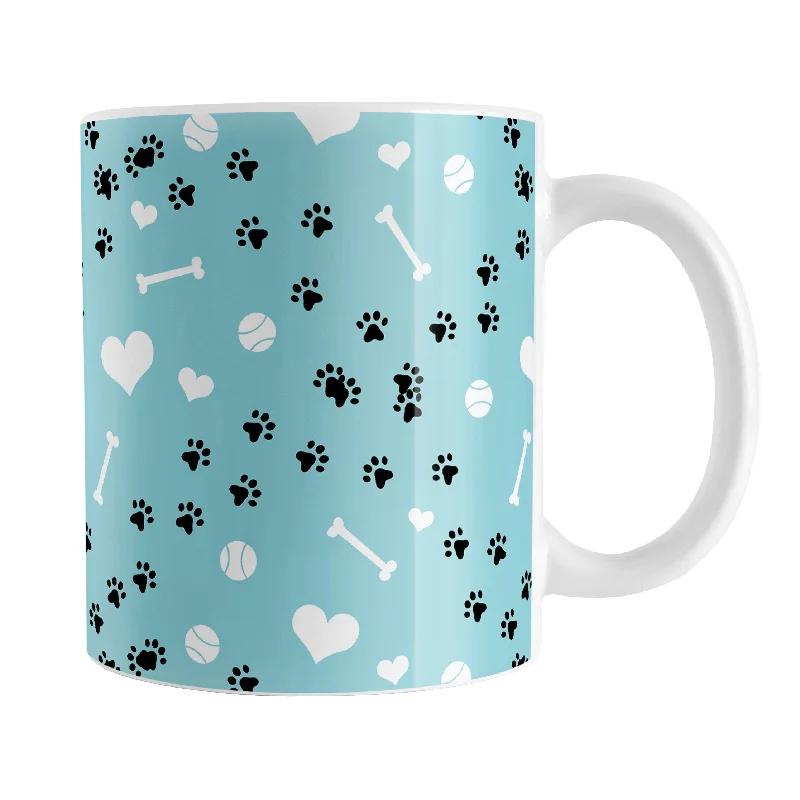 double-walled coffee mug -Puppy Run Blue Dog Mug