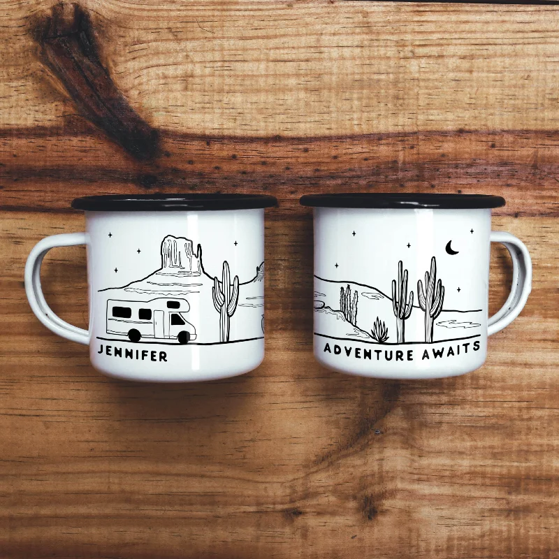 double-insulated coffee mug -RV Campervan Desert Camp Mug