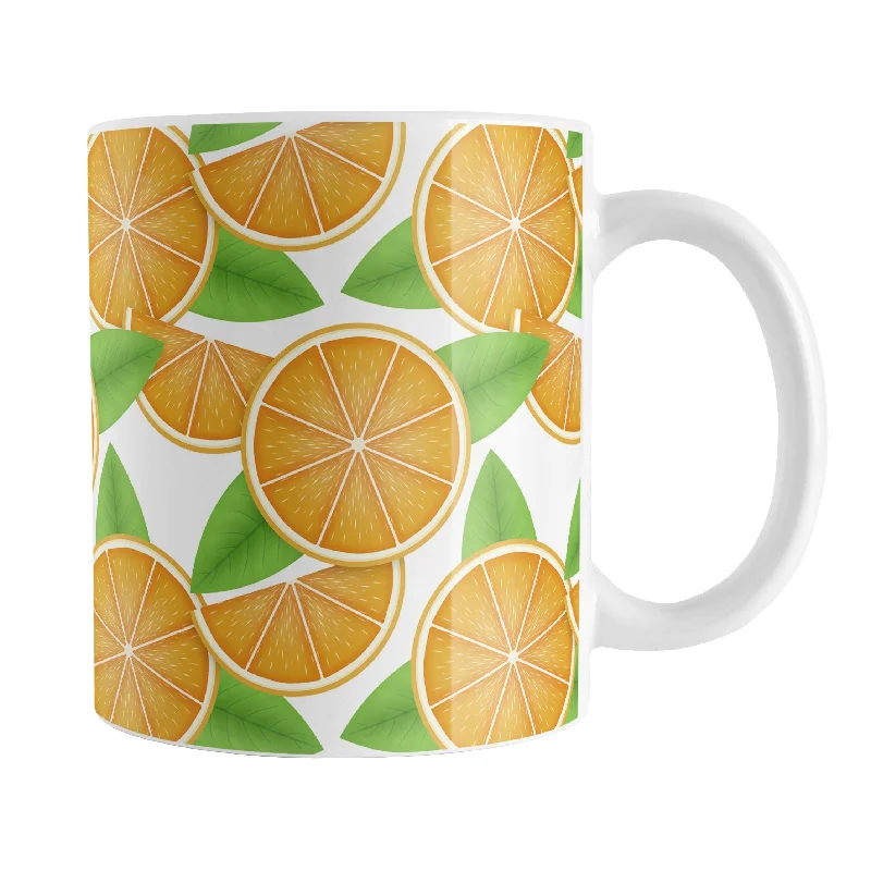 double wall travel mug -Sliced Oranges Mug