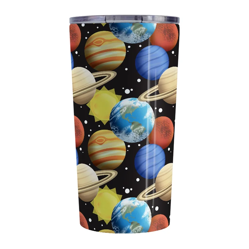 small coffee mug -Space Planets Pattern - Space Tumbler Cup