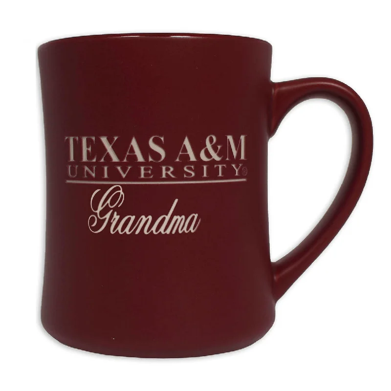 sports coffee mug -Texas A&M Matte Grandma Diner 14oz Mug