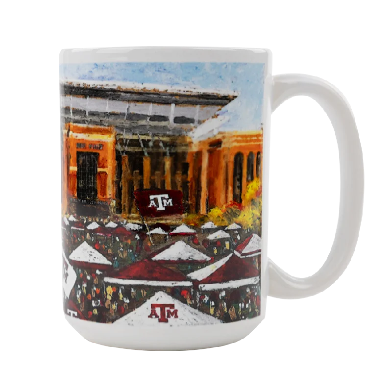 small glass mug -Texas A&M Kyle Field Sublimated Coffee Mug 15oz