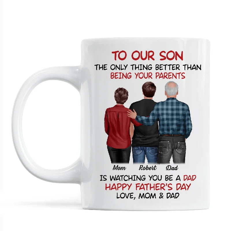 thermal coffee mug -To Our Son From Parents Personalized Mug, Gift For Son