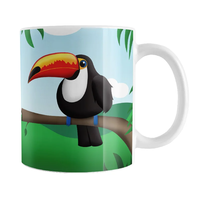 custom printed tea cup -Tropical Toucan Mug