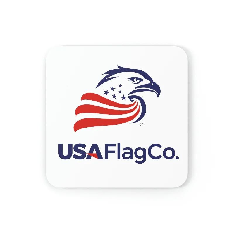 lightweight coffee mug -USA Flag Co. Cork Back Coaster