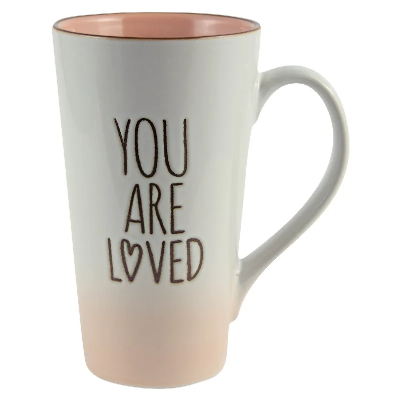 premium travel mug -You Are Loved Ceramic Mug