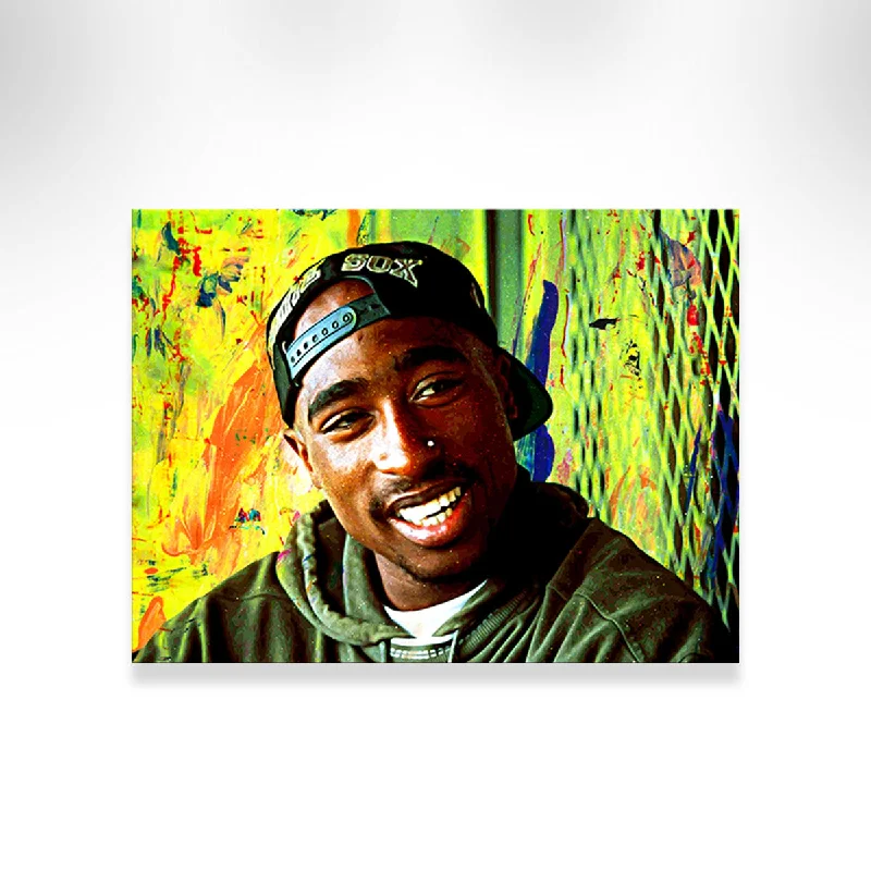 creative tropical geometric paintings-2Pac