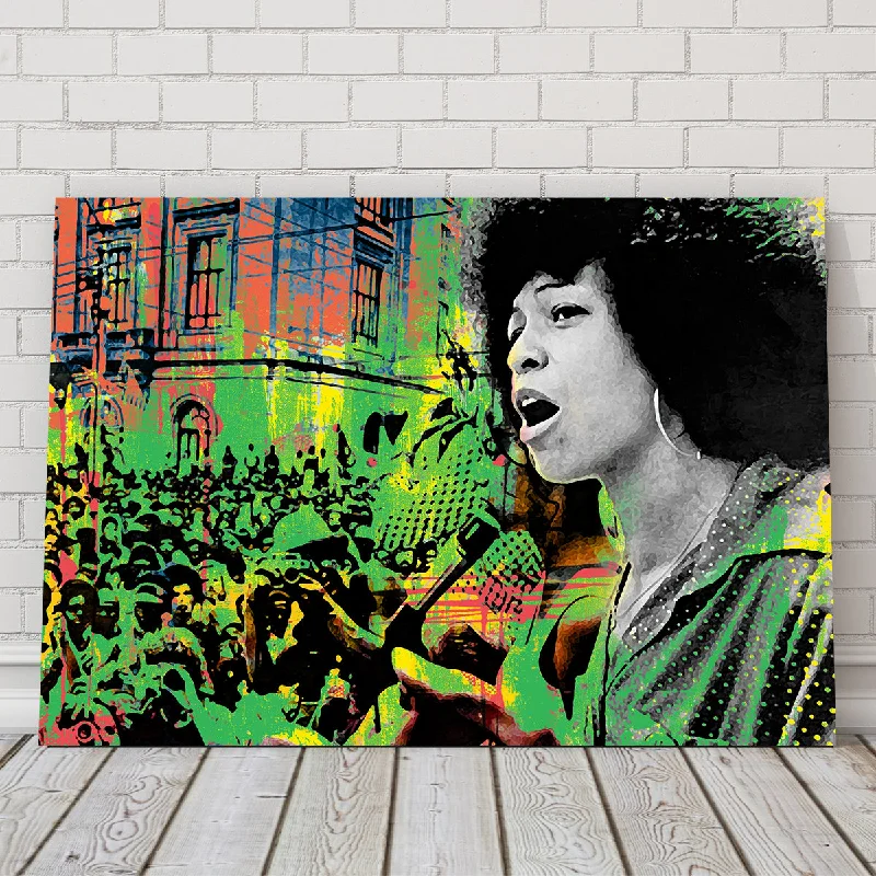 hand-painted tropical landscape canvas paintings-Angela Davis Canvas Set