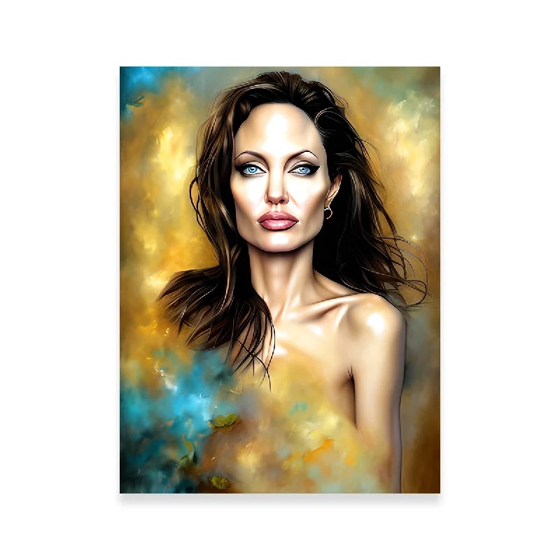 contemporary nature abstract paintings-Angelina Jolie