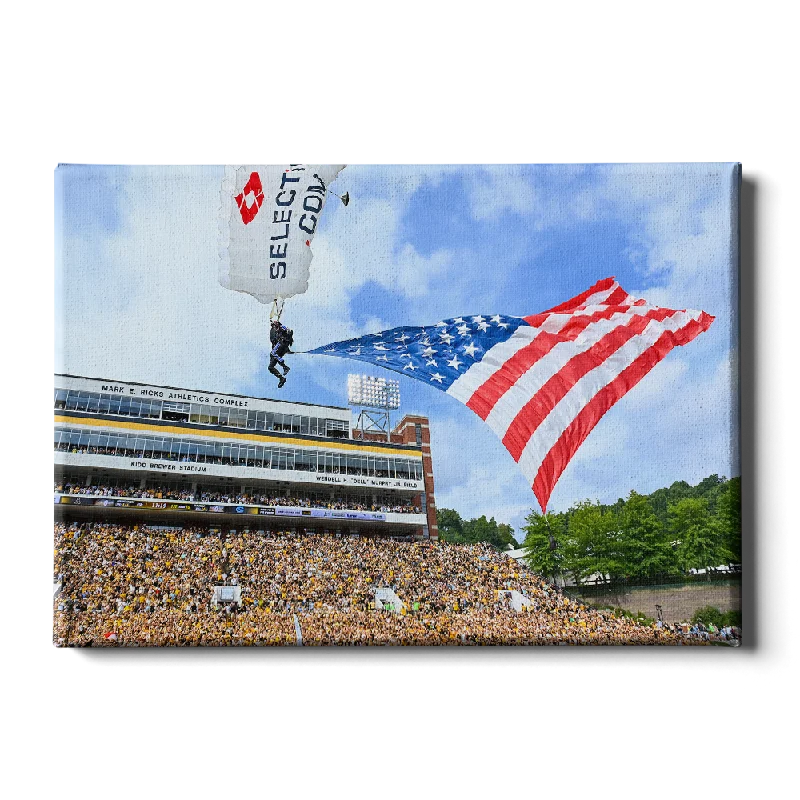 oversized floral canvas wall art-Appalachian State Mountaineers - Enter Old Glory