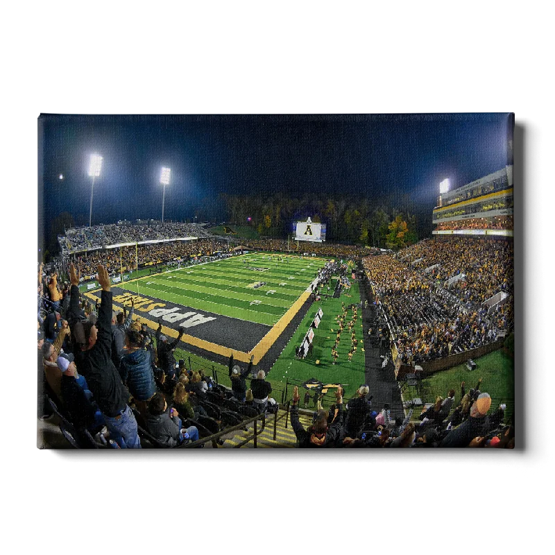 geometric cityscape canvas paintings-Appalachian State Mountaineers - Touchdown App State