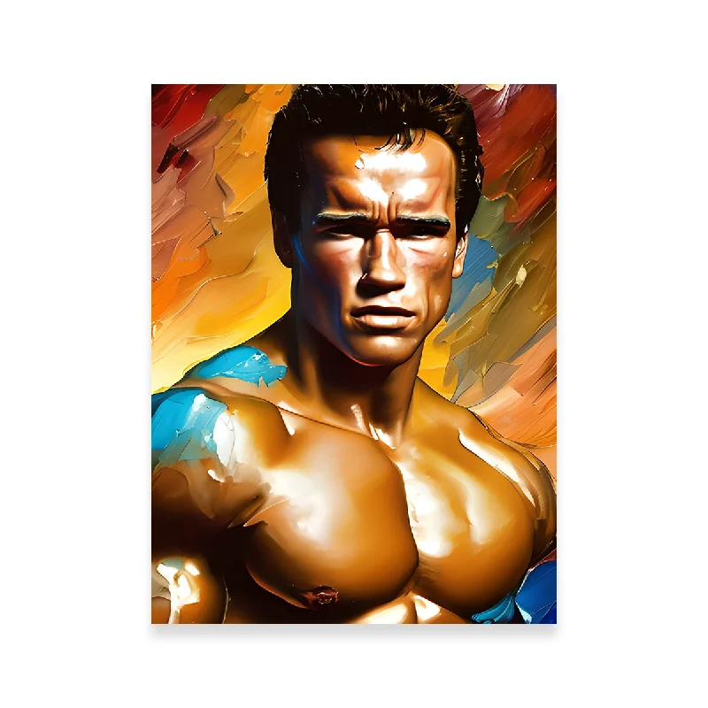 abstract tropical landscape wall paintings-Arnold Schwarzenegger Pecs