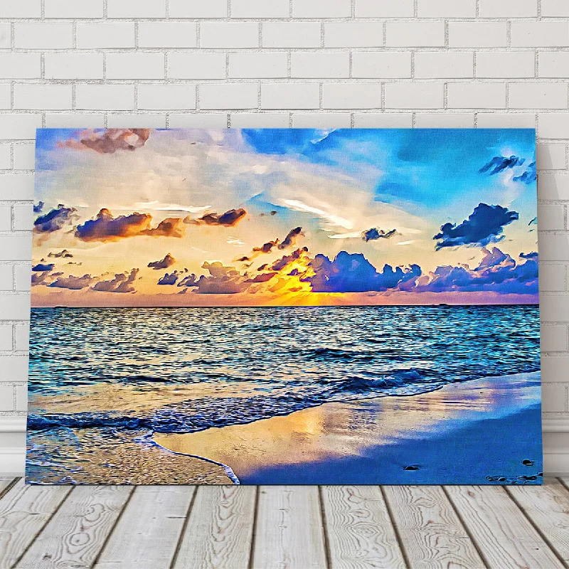 contemporary cityscape decorative paintings-Azure Sunset